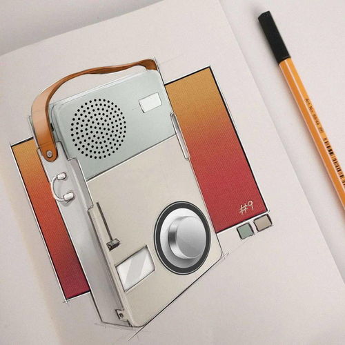 手繪口糧 超干凈的產品設計手繪草圖分享與書畫院靈感